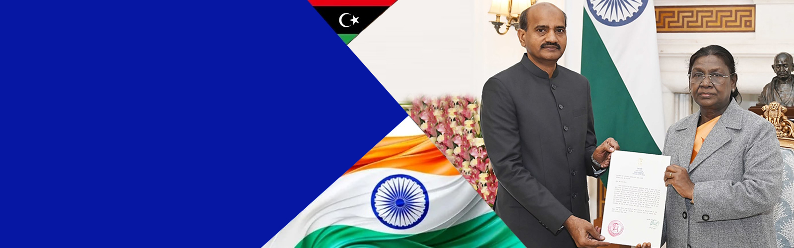 Dr. Hifzur Rahman receives “Letter of Credence” as Ambassador of India to State of Libya from Hon’ble President of India Smt. DROUPADI MURMU...